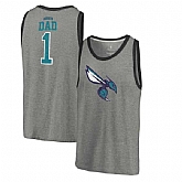 Charlotte Hornets Fanatics Branded Greatest Dad Tri-Blend Tank Top - Heathered Gray,baseball caps,new era cap wholesale,wholesale hats